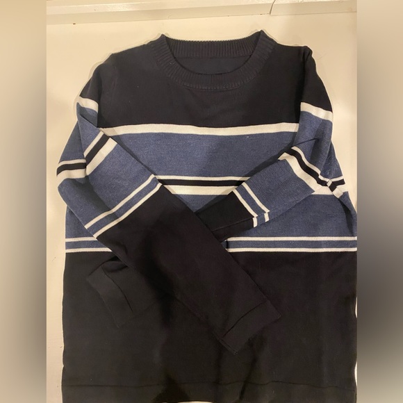 Blue and white women’s sweater - Picture 2 of 3